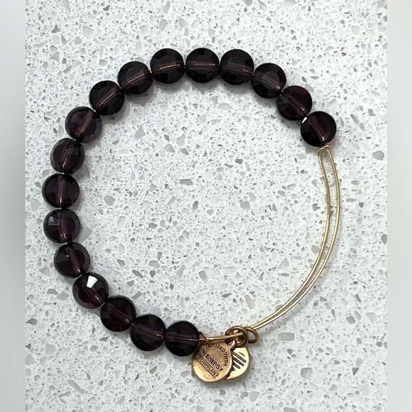 Alex and Ani Purple Expandable Bangle - Picture 2 of 2